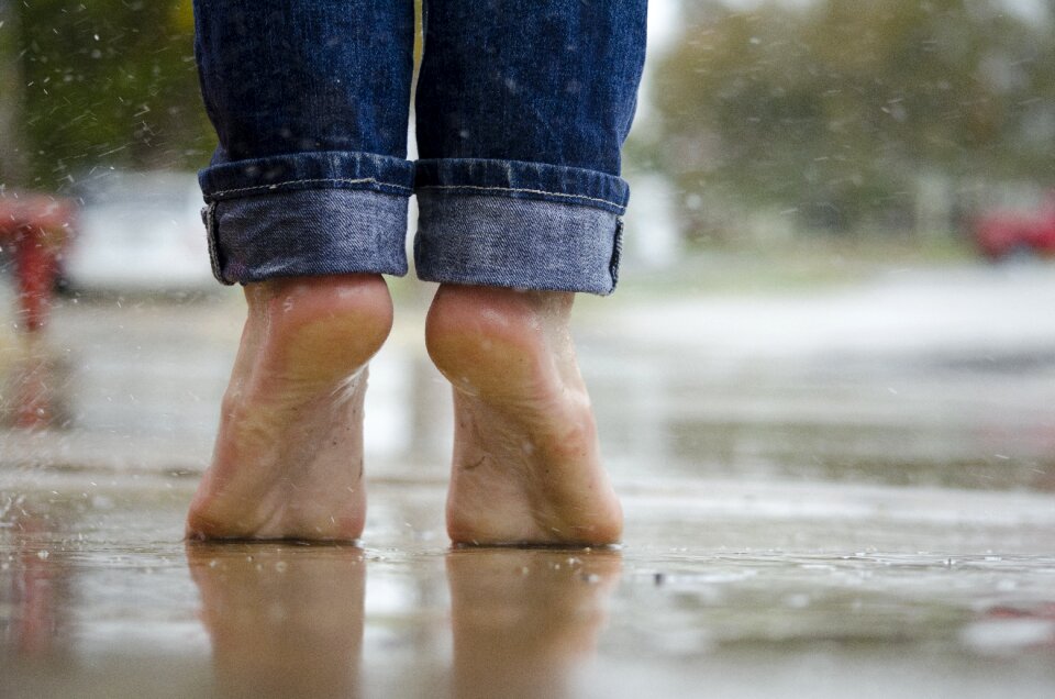 Outdoors rain water