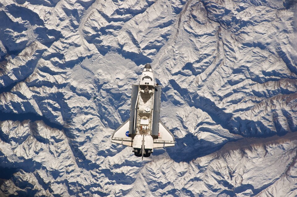 Mountains south america above