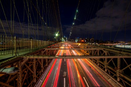 time lapse photography of bridge photo