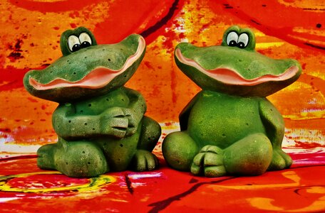 Fun green frog