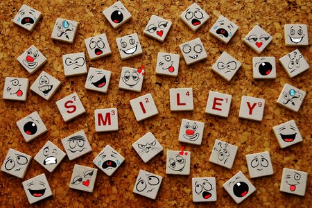 Emoticon laugh faces