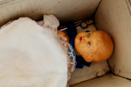 doll in box