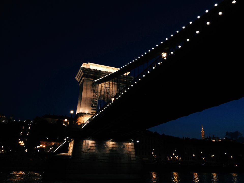 Lights, Night, Bridge