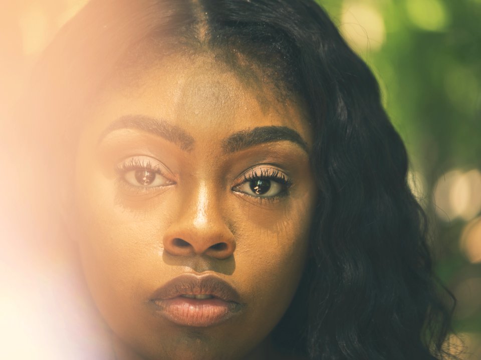 women's black hair