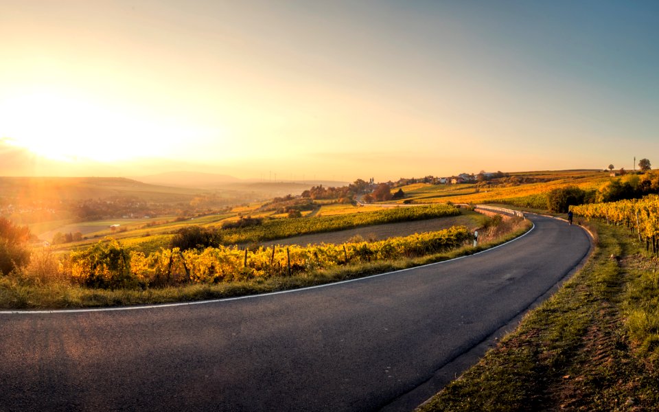 landscape photo of asphalt road