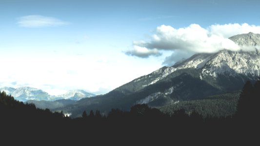gray and white mountain photo