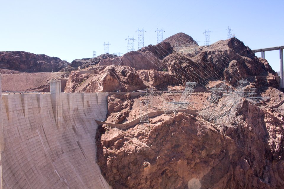 Hoover dam access road, Boulder city, United states