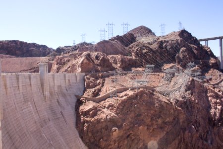 Hoover dam access road, Boulder city, United states