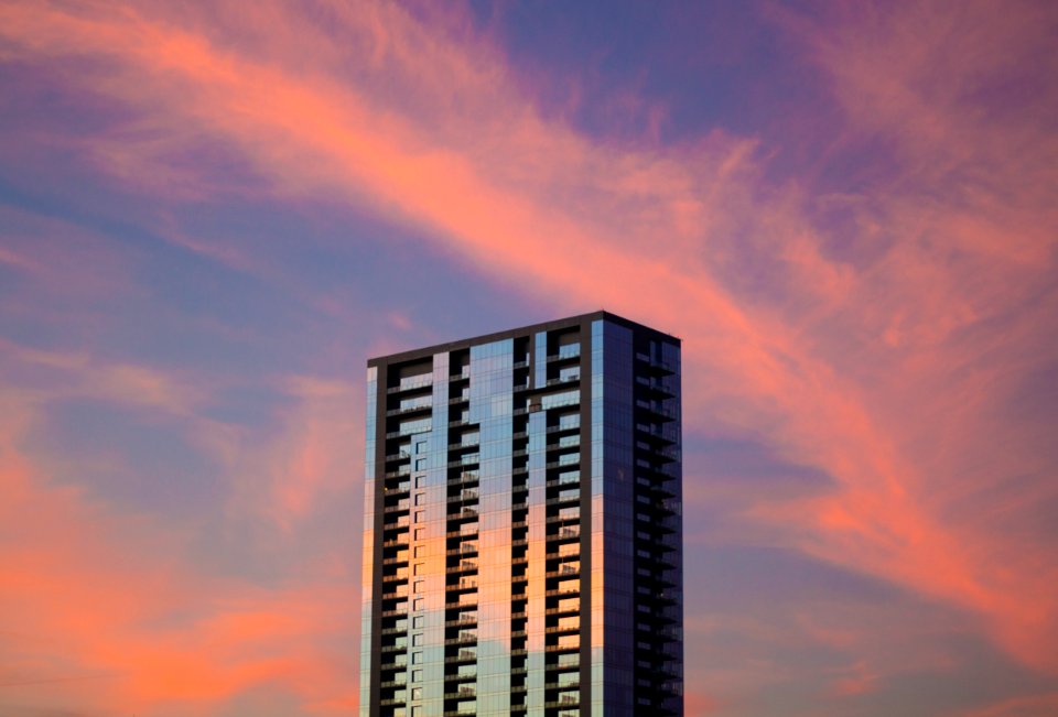 landscape photography of building