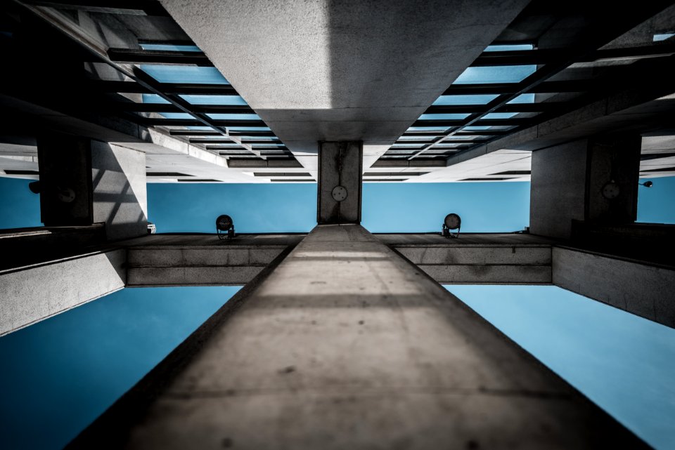 gray concrete building frame