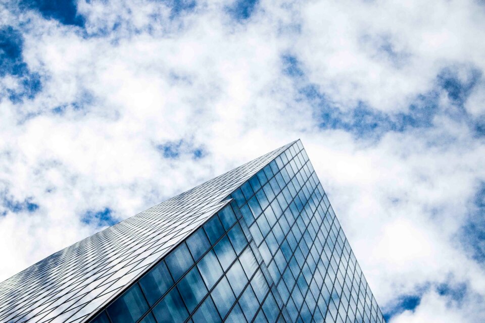 Glass high-rise perspective