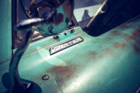 Mirror, Patina, Custom car
