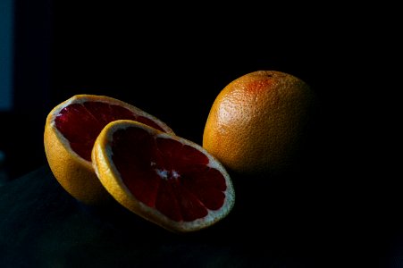 sliced yellow lime photo