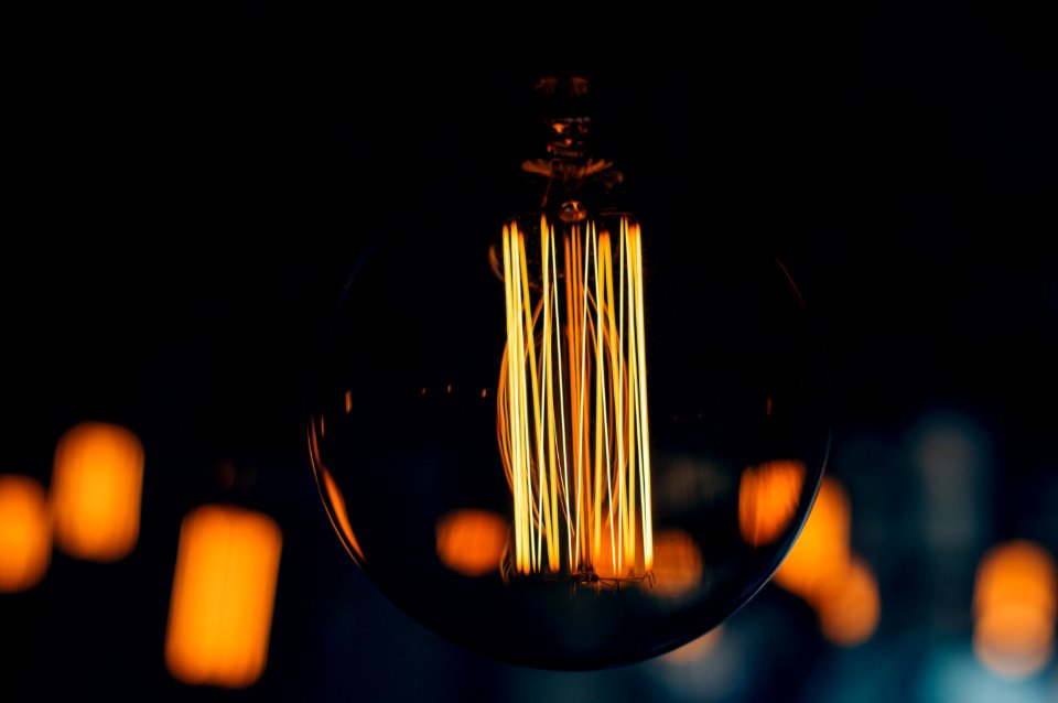 brown light bulb