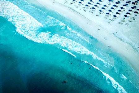 aerial photography of sea at daytime photo