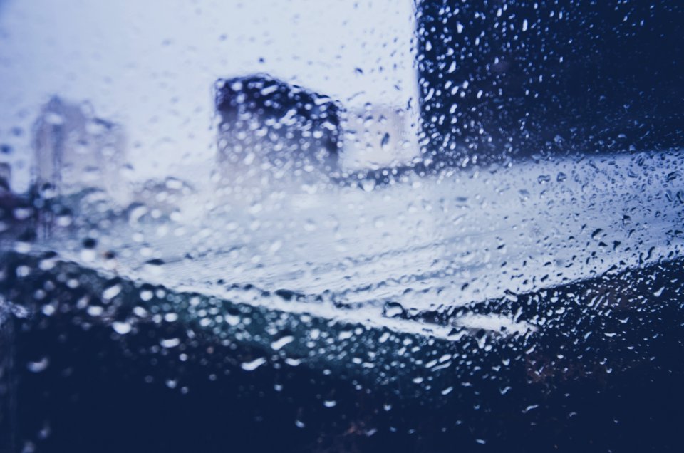 Building, Window, Rain
