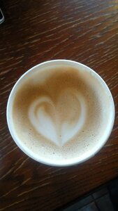 Latte art hart starbucks