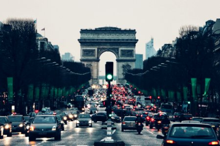 Paris, France, Traffic light photo