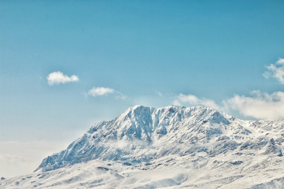 landscape photography of white mountain