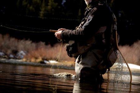 Rock, Water, Fly fishing photo