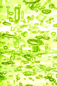 Air drop green bubbles photo