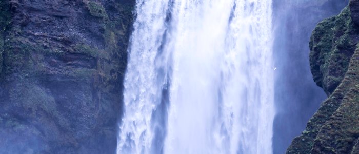 Icel, Bird, Waterfall