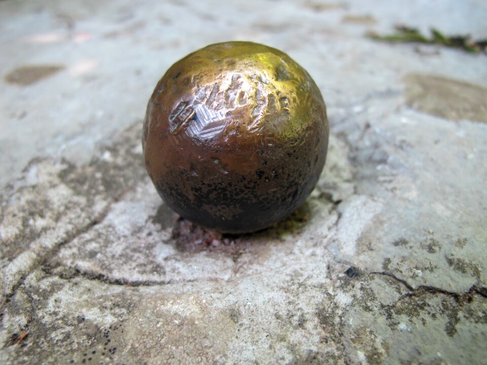 Ball brass sculpture