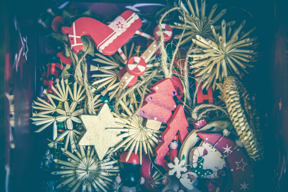 Star decorate christmas ornaments