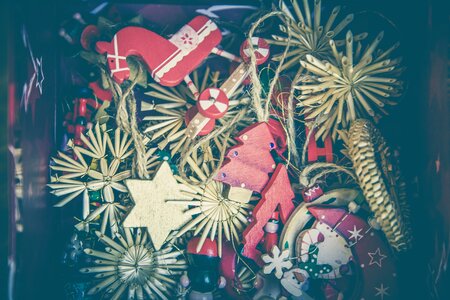 Star decorate christmas ornaments photo