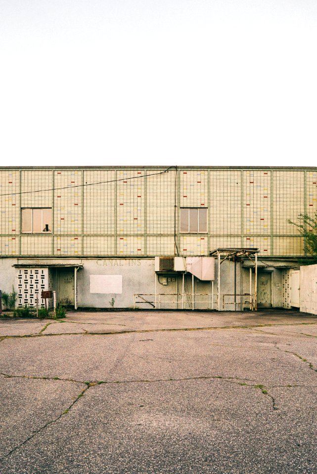 close up photo of green and gray building photo