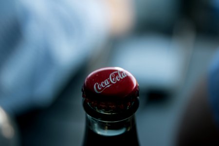 closeup photo of Coca-Cola bottle photo