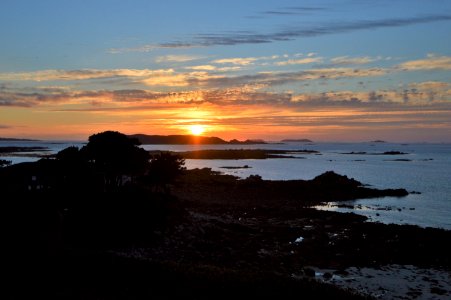France, Brittany, Sunset photo