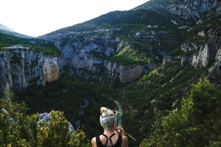 Hipster, Girlfriend, Canyon photo