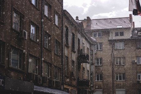 brown concrete buildings photo