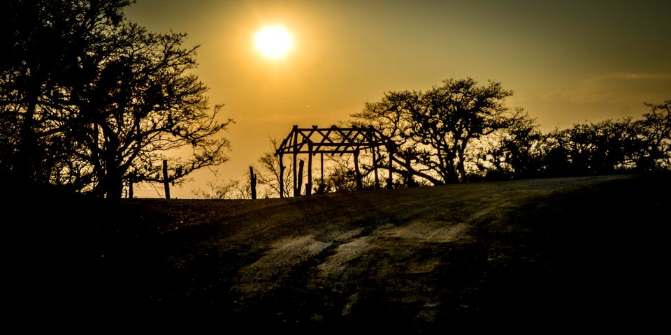 Mexico, Hierve el agua, Silhouette