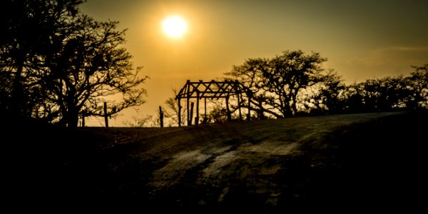 Mexico, Hierve el agua, Silhouette