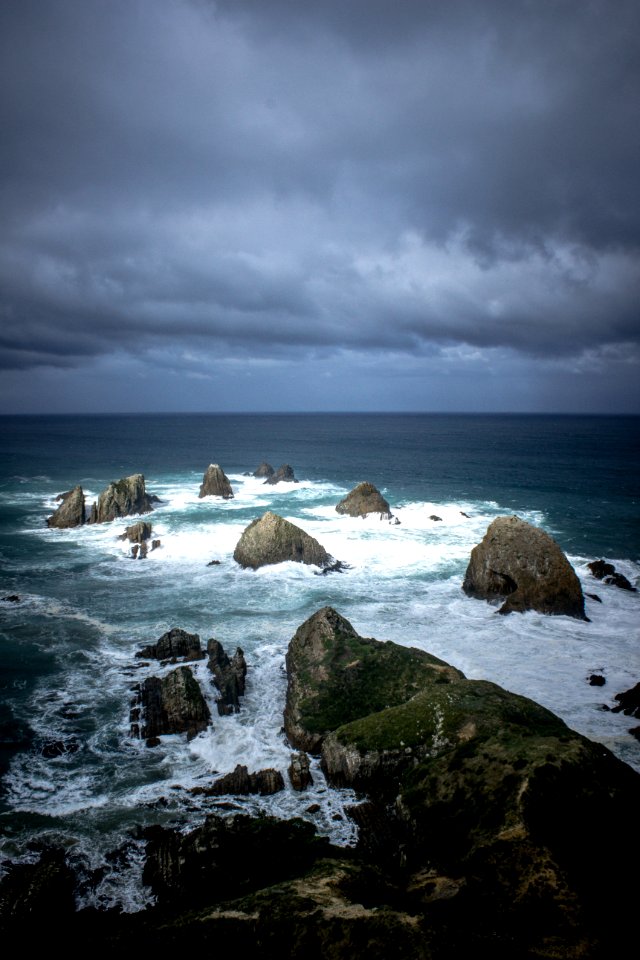 New zeal, Nugget point lighthouse, Ahuriri flat photo