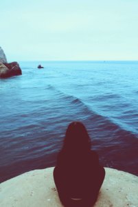 Tunnel beach, New zeal, Portrait photo