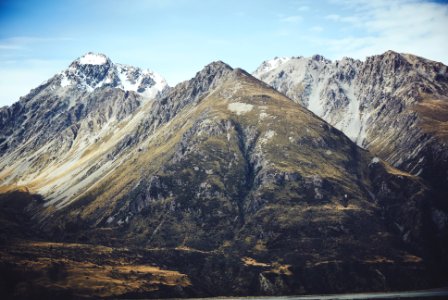 snow capped mountans