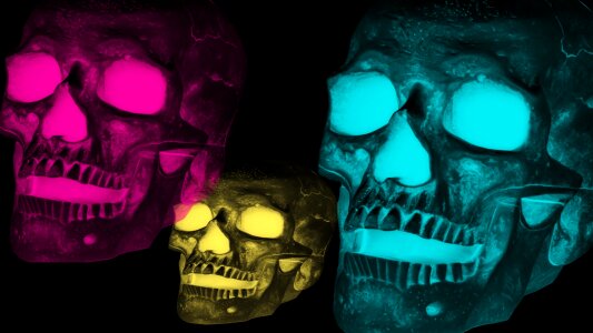 Digital art bone skeleton