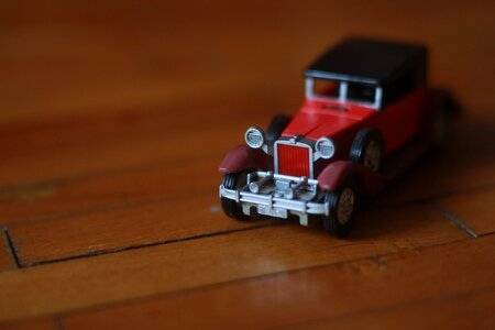 Old car red car toy