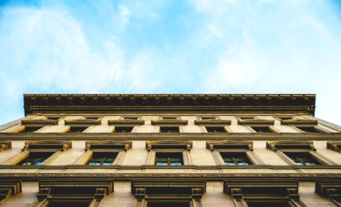 low angle view of building photo