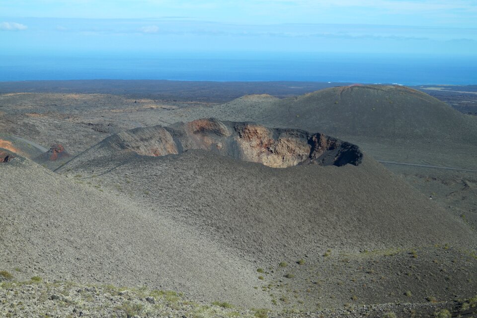 Landscape lava field outlook