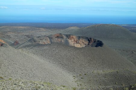 Landscape lava field outlook photo