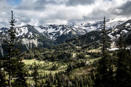 birdseye photo of mountain photo