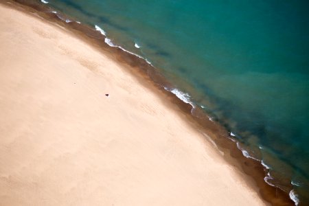 aerial photography of seashore photo