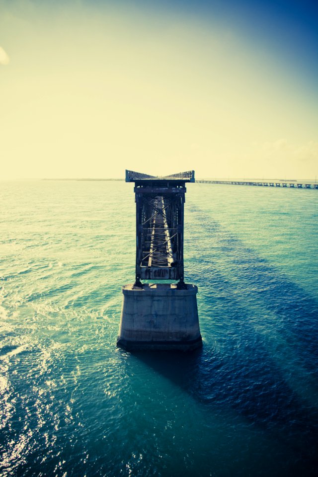 Seven mile bridge, Marathon, United states