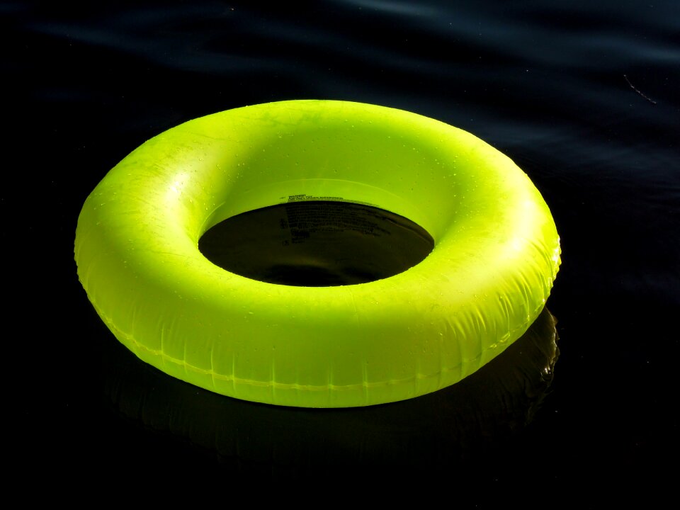 Beach lake yellow