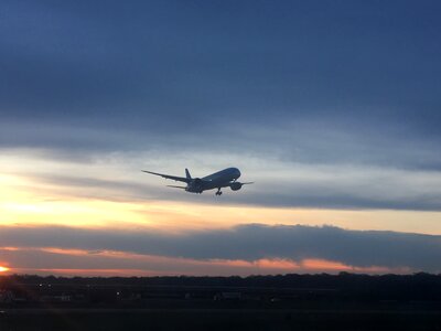 Flight airplane sky photo
