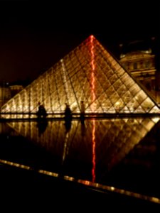 Paris, France, Louvre pyramid